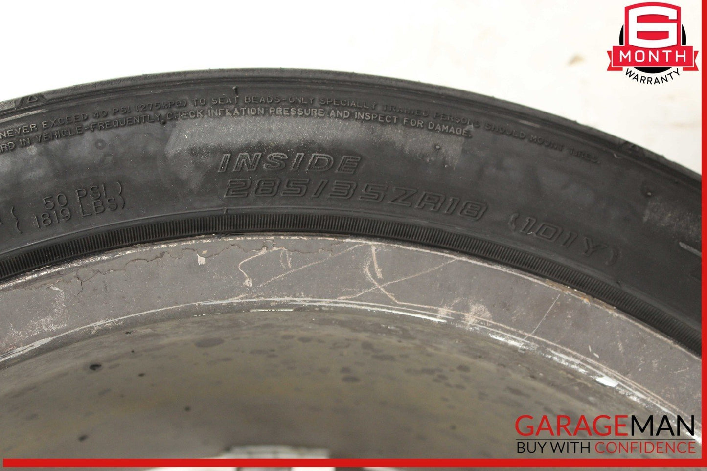 03-12 Mercedes R230 SL550 SL65 AMG Rear Wheel Tire Rim 9.5Jx18H2 ET33 OEM