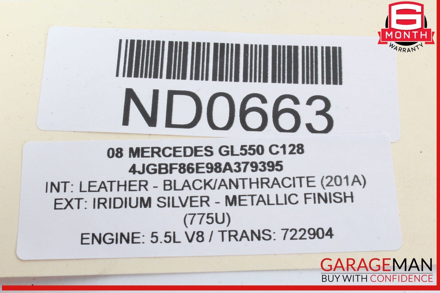 06-12 Mercedes X164 GL550 GL450 Dashboard Dash Board Glove Box Glovebox Assy OEM