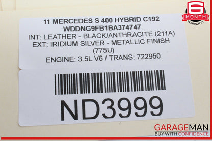 07-13 Mercedes W221 S400 Hybrid Front Left Side Seat Control Switch OEM