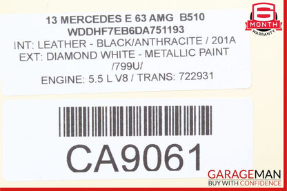 08-12 Mercedes X204 GLK350 C280 C300 3 Spoke Steering Wheel Black