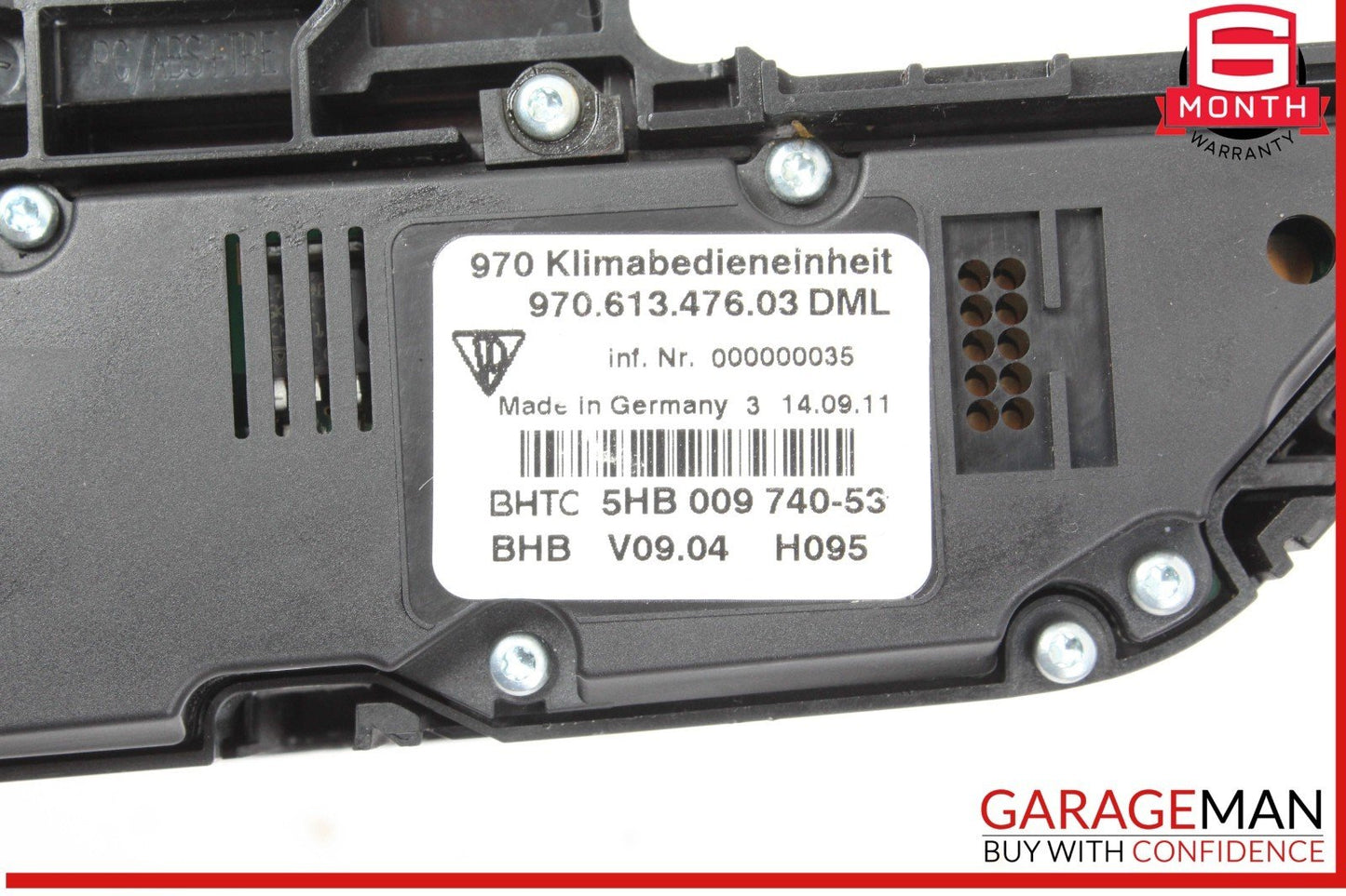 10-13 Porsche Panamera 970 Multi Media MMI Multifunction Climate Control Panel
