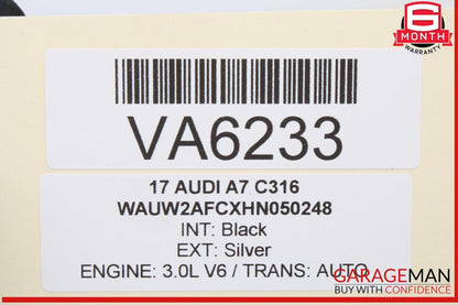 12-18 Audi A7 A6 Front Left or Right Side Seat Headrest Head Rest Black OEM