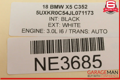 14-18 BMW X5 F15 X6 Front Right Passenger Side Exterior Door Handle White OEM