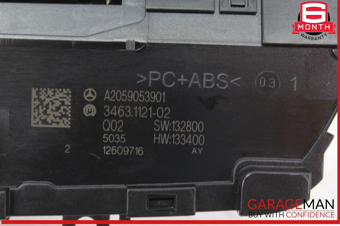 15-18 Mercedes W205 C300 Front Center Dash Hazard Control Switch w/ Clock OEM