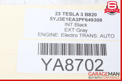 17-23 Tesla Model 3 Rear Right Spindle Knuckle Hub OEM