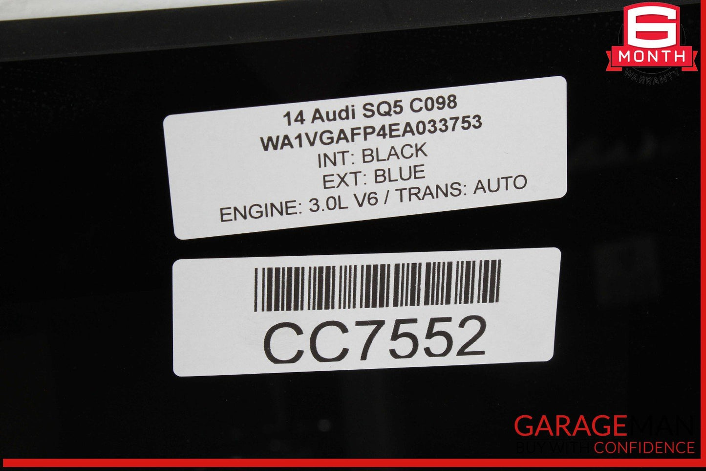 14-17 Audi SQ5 Front Panoramic Sunroof Sun Roof Window Glass OEM