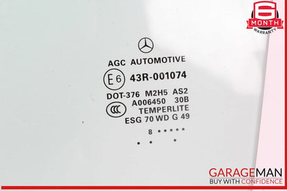 12-19 Mercedes W166 GLE400 GLS550 Front Left Driver Side Door Window Glass OEM