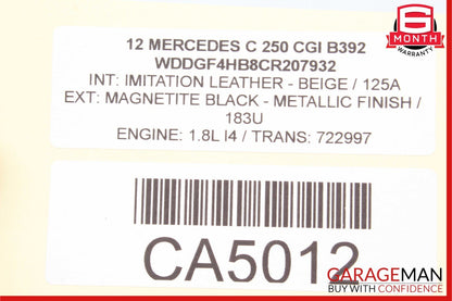 08-16 Mercedes W204 C250 C350 E350 Front Left Door Window Regulator Motor Unit