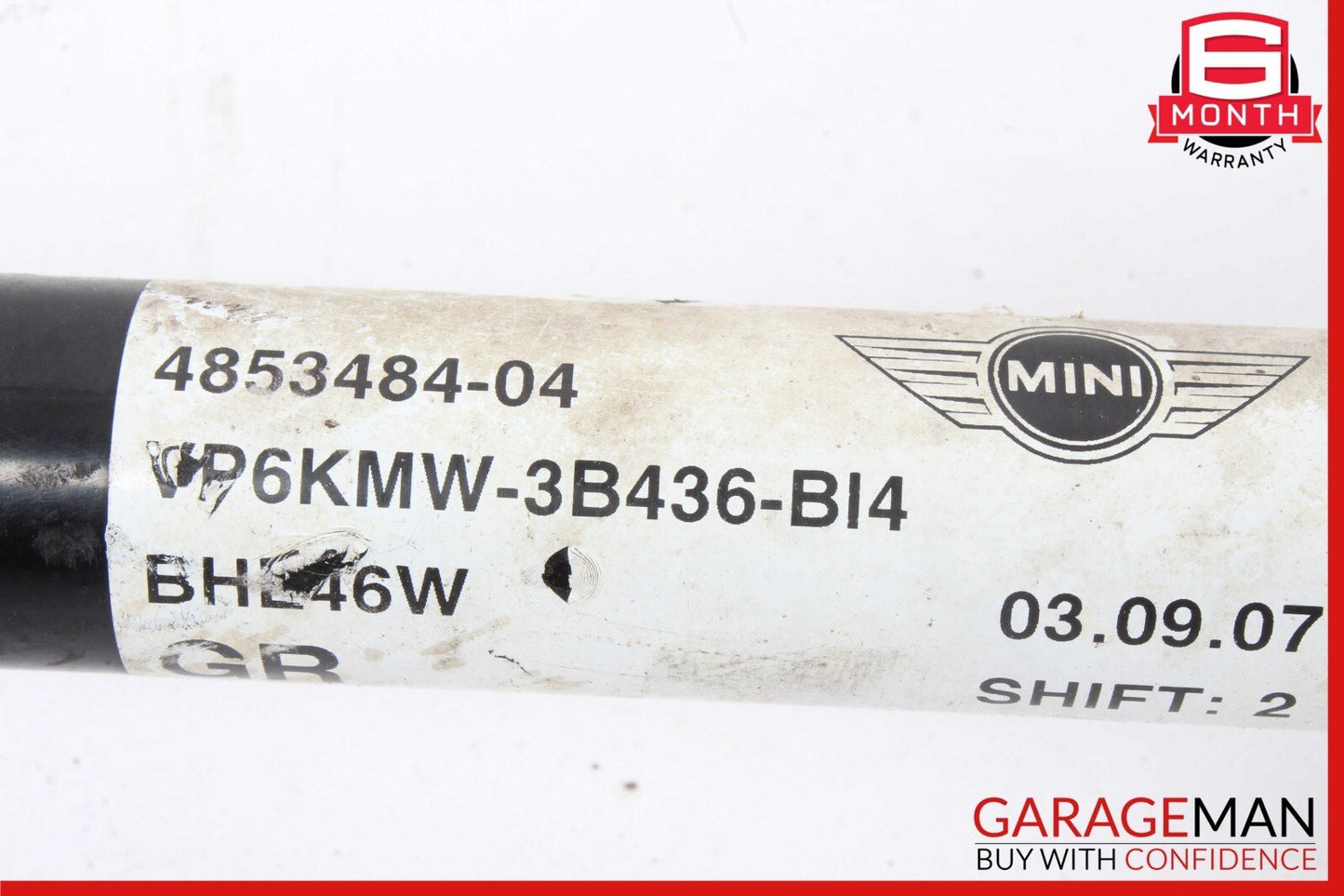 07-15 MINI COOPER FRONT RIGHT PASSENGER SIDE CV AXLE SHAFT 4853484