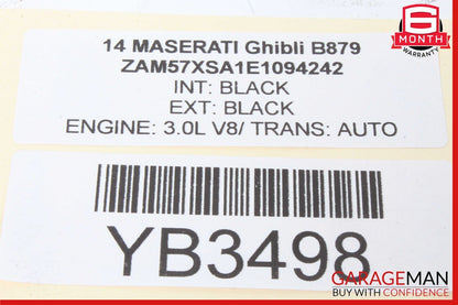 14-17 Maserati Ghibli ECU ECM Engine Computer Control Module Unit 670007174 OEM