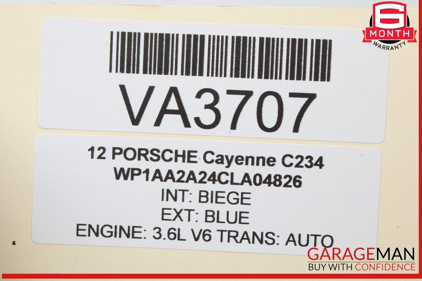 11-18 Porsche Cayenne 958 Front Drive Propeller Half Shaft 7P0521101E OEM