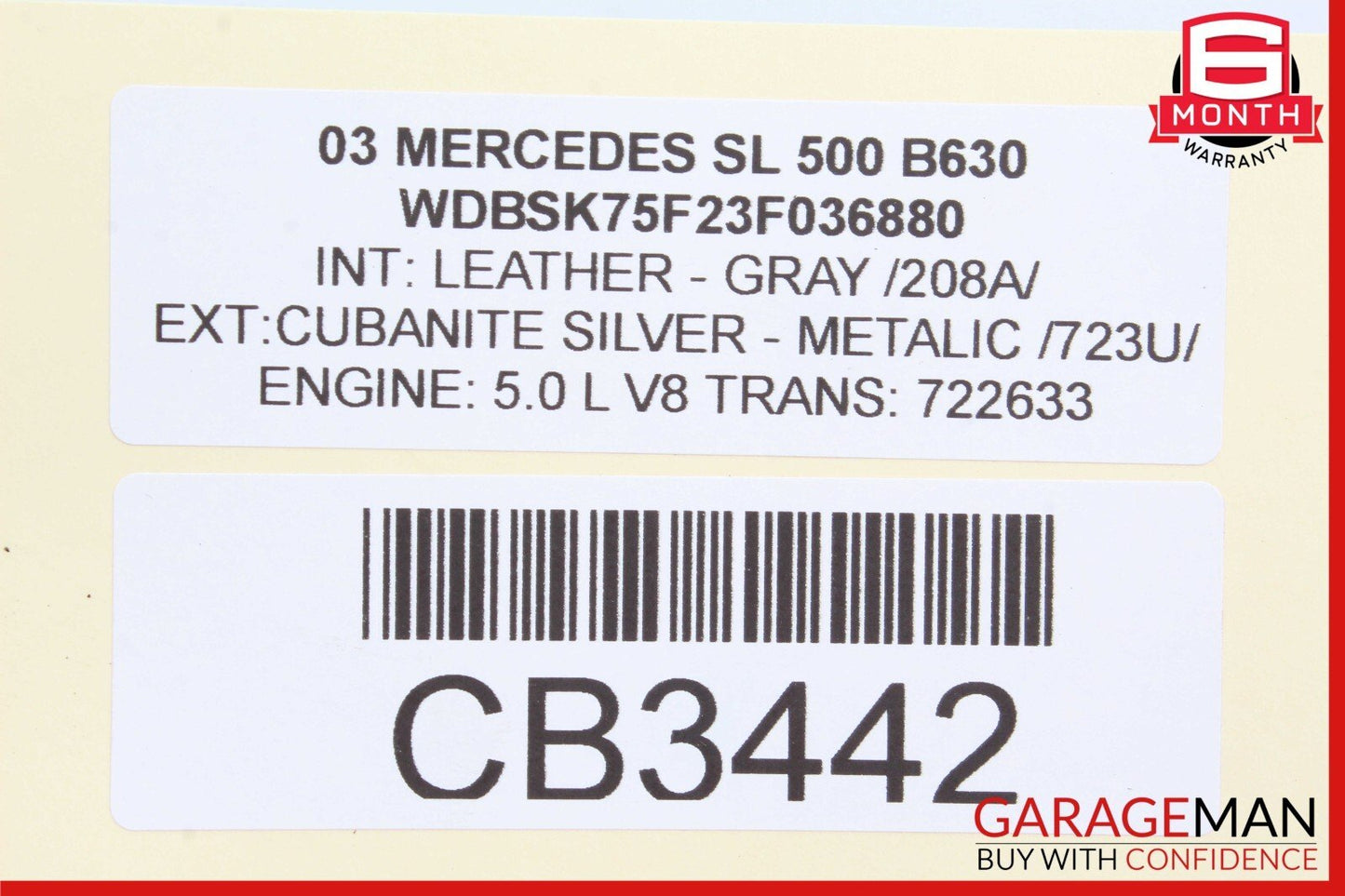 03-06 Mercede R230 SL500 SL55 AMG Front Left Hydraulic Shock Strut Absorber OEM
