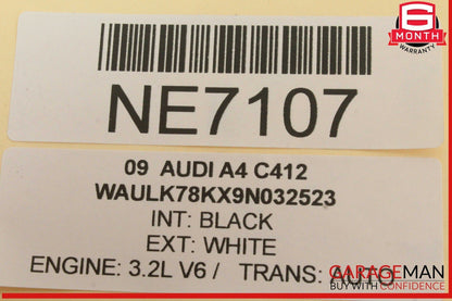 09-16 Audi A4 A5 Rear Left Driver Side Exterior Door Handle White 8T0837885A OEM