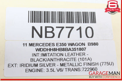 05-12 Mercedes W212 E350 Wagon SLK300 Fuel Injector Rail w/ Fuel Injectors OEM