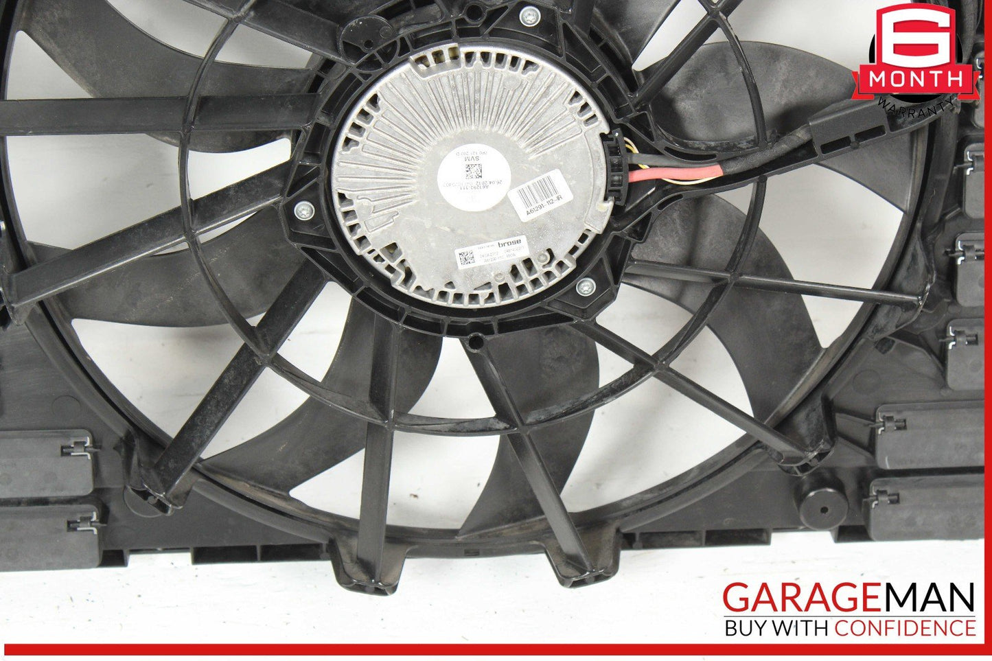 11-18 Porsche Cayenne 958 Engine Cooling Fan Motor Assembly 7P0121207A OEM
