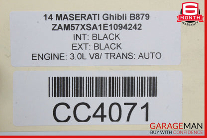 14-18 Maserati Ghibli Front Sub Frame Subframe Engine Crossmember OEM