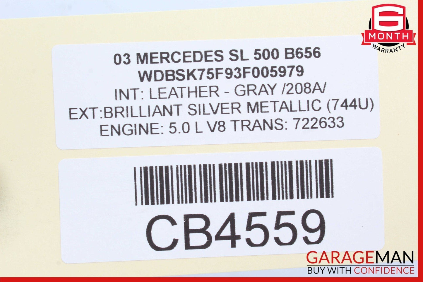 03-06 Mercedes R230 SL500 SL600 Rear Left Spindle Knuckle Hub Bearing Assy