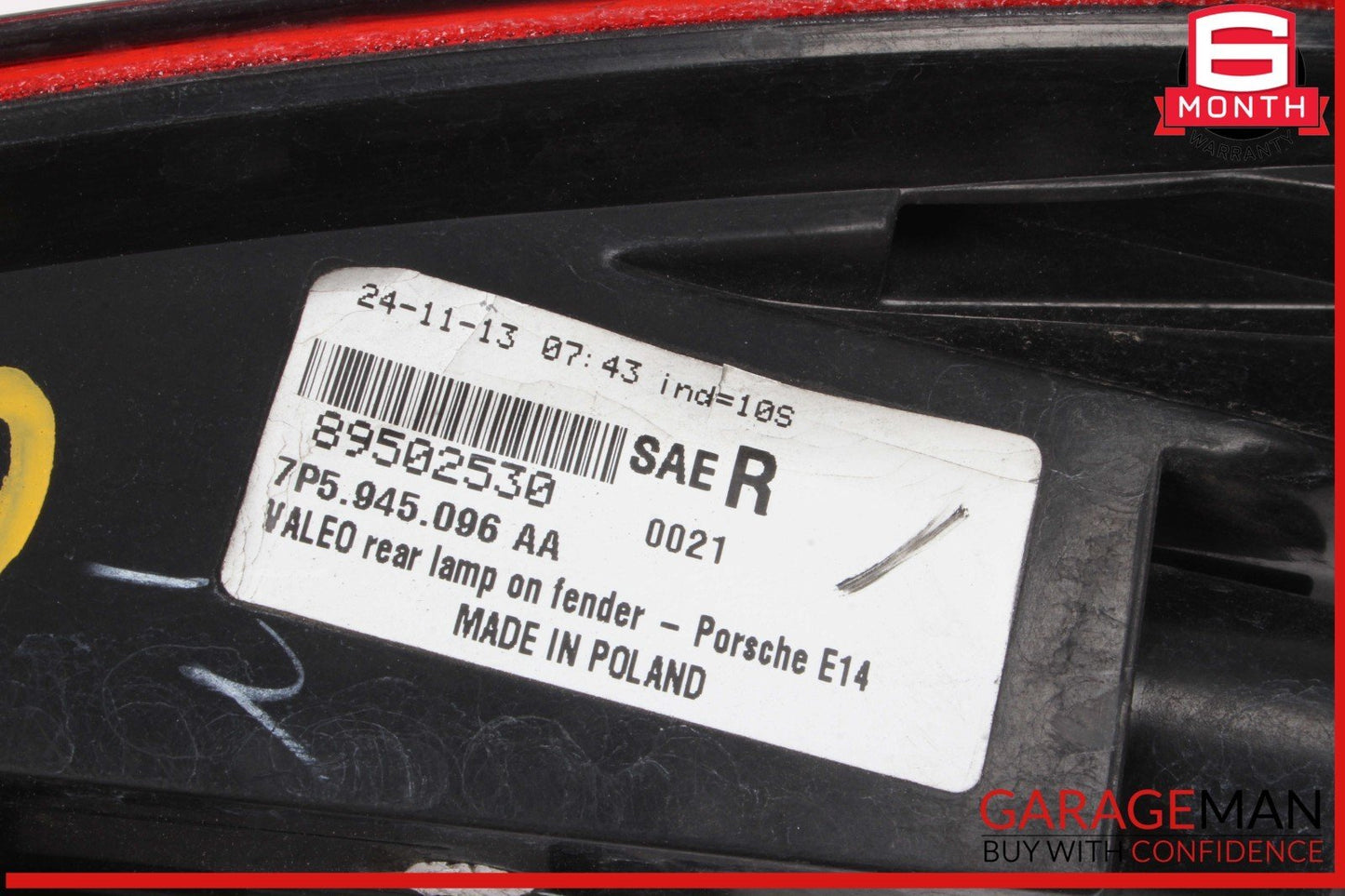 11-14 Porsche Cayenne 958 Rear Right Passenger Side Outer Tail Light Lamp OEM