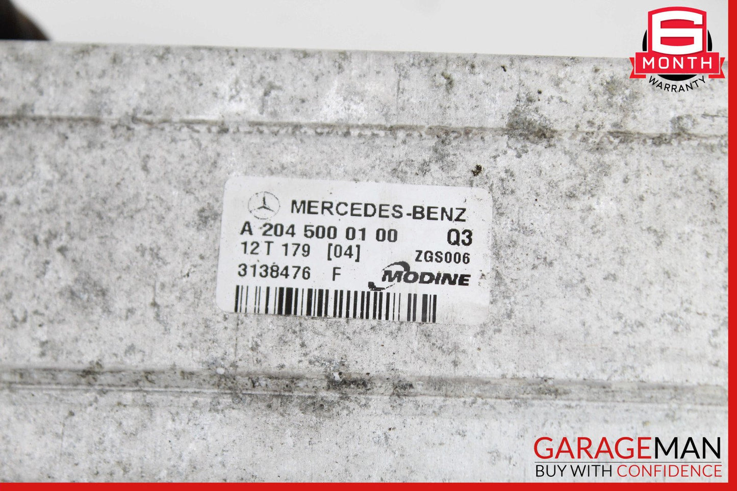 12-15 Mercedes W204 C250 SLK250 Intercooler Air Cooler Radiator 2045000100 OEM