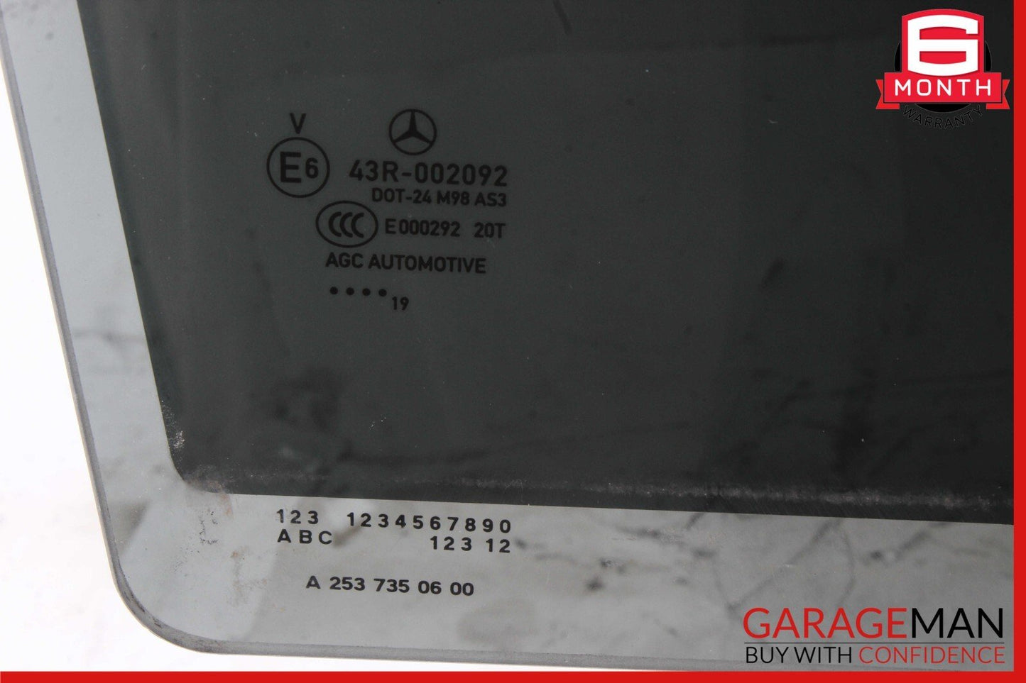 16-22 Mercedes X253 GLC300 GLC63 AMG Rear Right Passenger Door Window Glass OEM