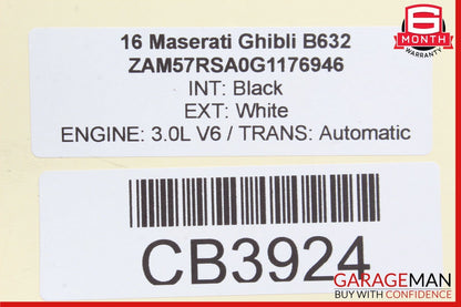 14-17 Maserati Ghibli Rear Right Side Exhaust Muffler Tip Pipe OEM