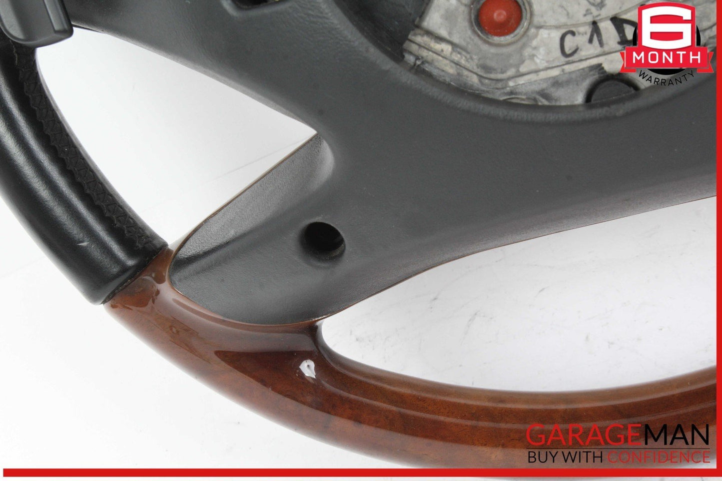10-14 Mercedes W221 S550 S600 Steering Wheel w/ Paddle Shifters Wood OEM