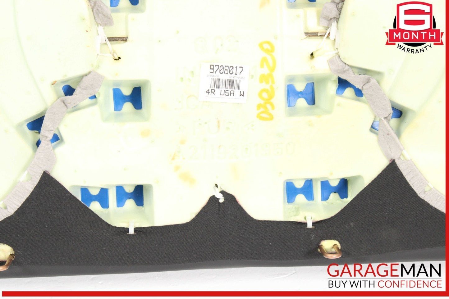 03-06 Mercedes W211 E320 E500 E55 AMG Rear Seat Lower Cushion Leather Black OEM