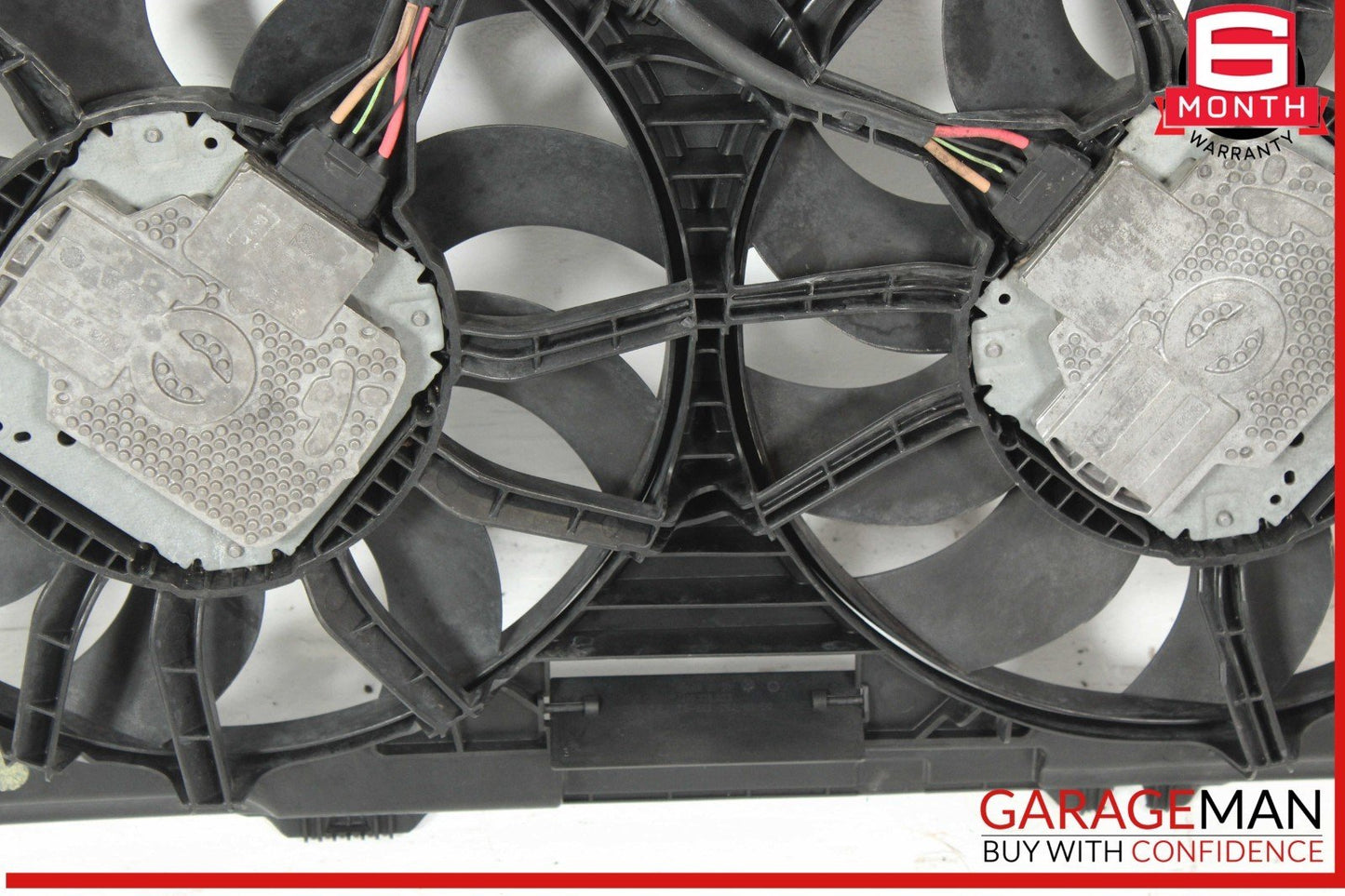 12-18 Audi A7 A6 Dual Radiator Motor Cooling Fan Shroud Assembly 4H0121003N OEM
