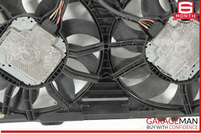 12-18 Audi A7 A6 Dual Radiator Motor Cooling Fan Shroud Assembly 4H0121003N OEM