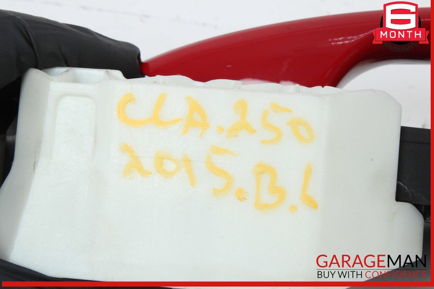 14-19 Mercedes W117 CLA250 Rear Left Exterior Door Handle Keyless Go Red OEM