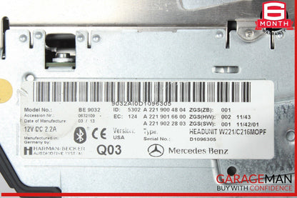 10-13 Mercedes W221 S550 S400 Head Unit Navigation Command Comand CD Audio OEM