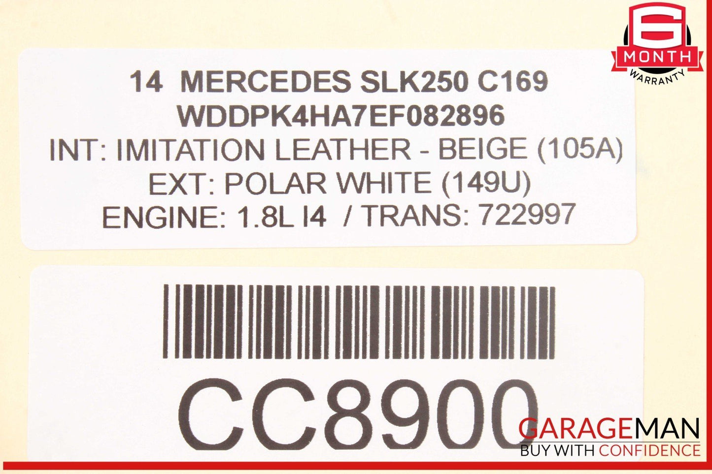12-20 Mercedes R172 SLK250 SLC300 SLK300 Power Steering Rack and Pinion OEM