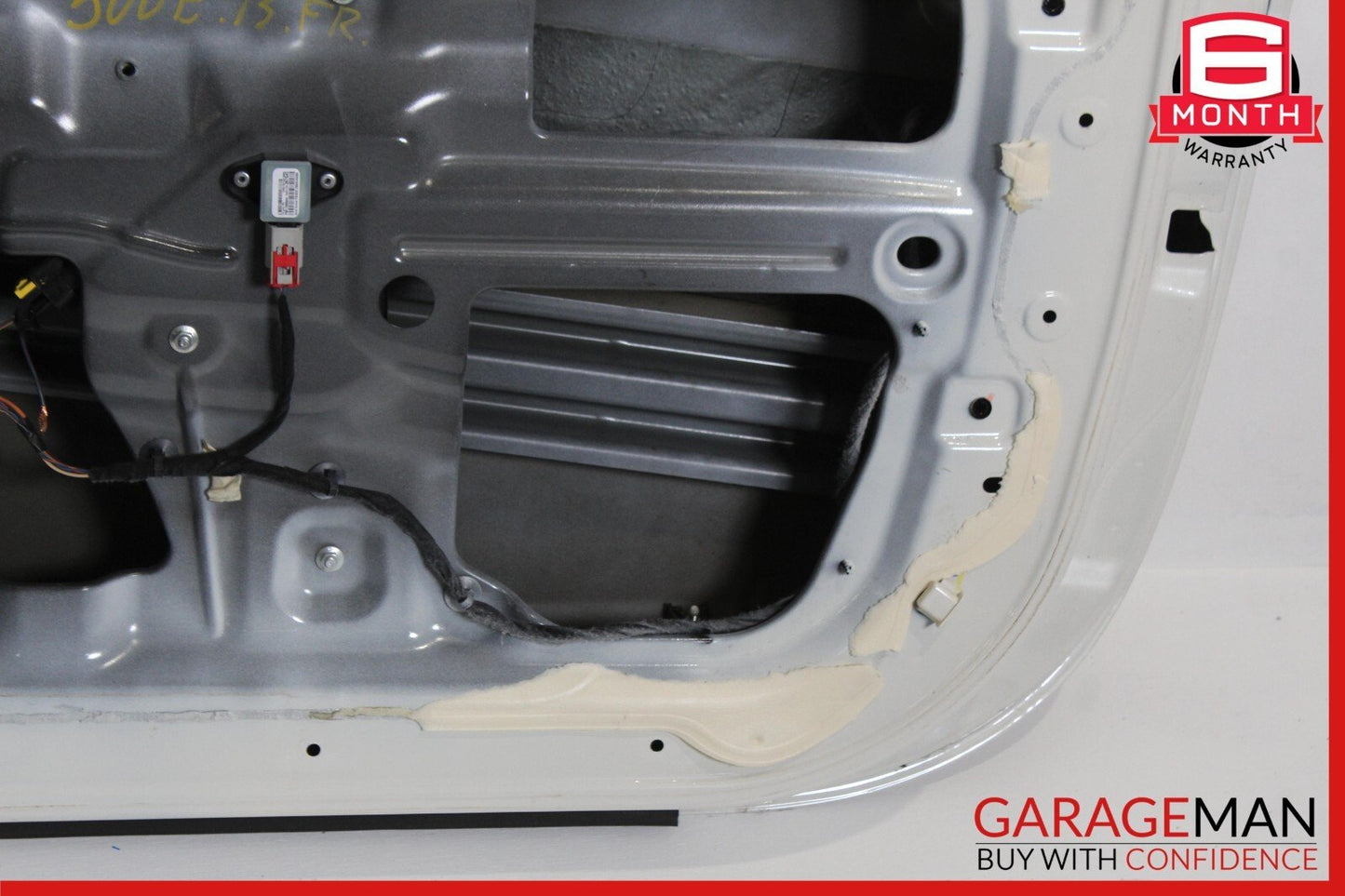 12-17 Fiat 500 Front Right Passenger Side Door Shell Panel White OEM