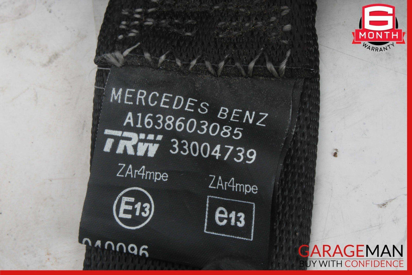 98-05 Mercedes W163 ML350 ML500 Front Right Side Seat Belt Retractor Black OEM