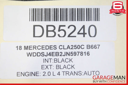 14-18 Mercedes W117 CLA250 Rear Left Interior Door Trim Panel Cover Assy Black