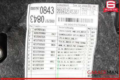 17-20 Mercedes W213 E300 Rear Left Interior Door Panel OEM
