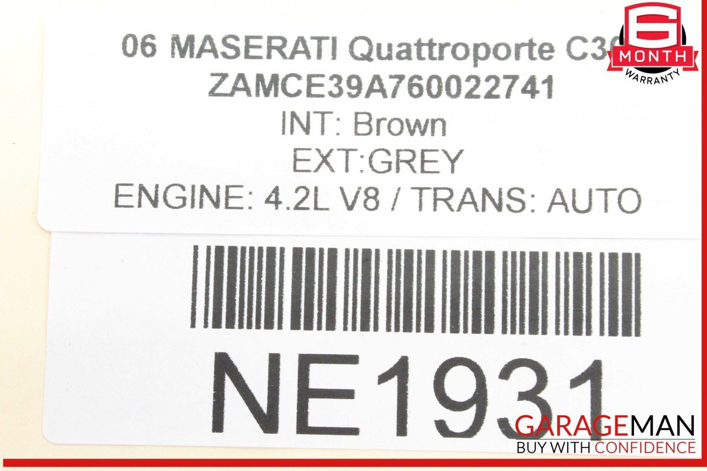 03-10 Maserati Quattroporte M139 Rear Left or Right Side Lower Control Arm OEM