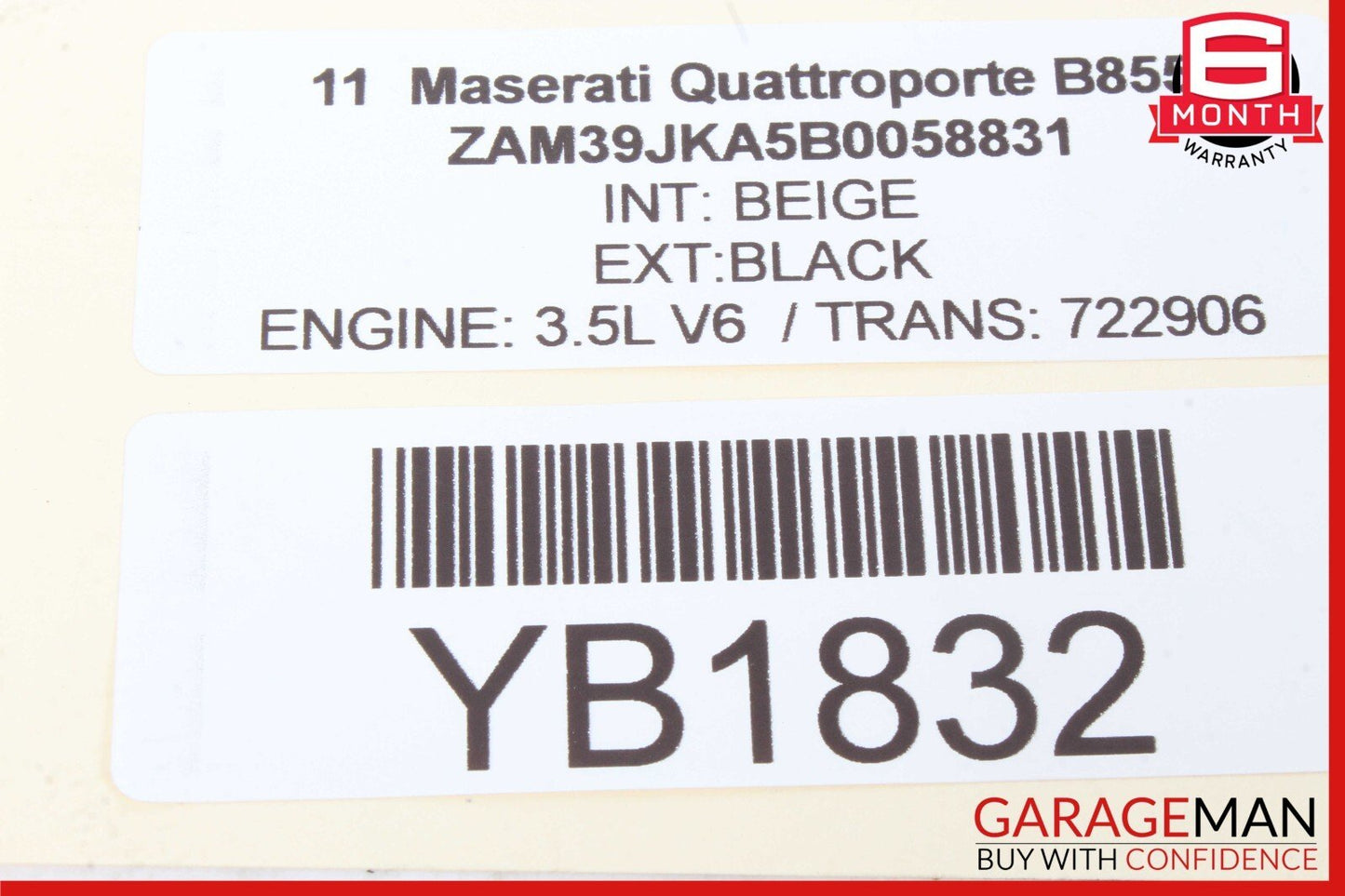 03-19 Maserati Quattroporte, GranCabrio, M145 Steering Column Switch 259913 OEM