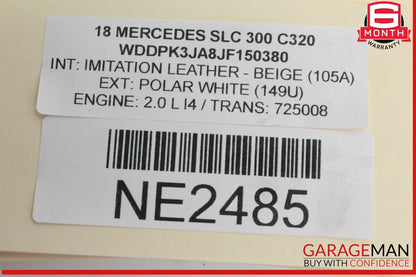 12-20 Mercedes R172 SLC300 SLK350 Left Convertible Top Main Drive Lift Cylinder