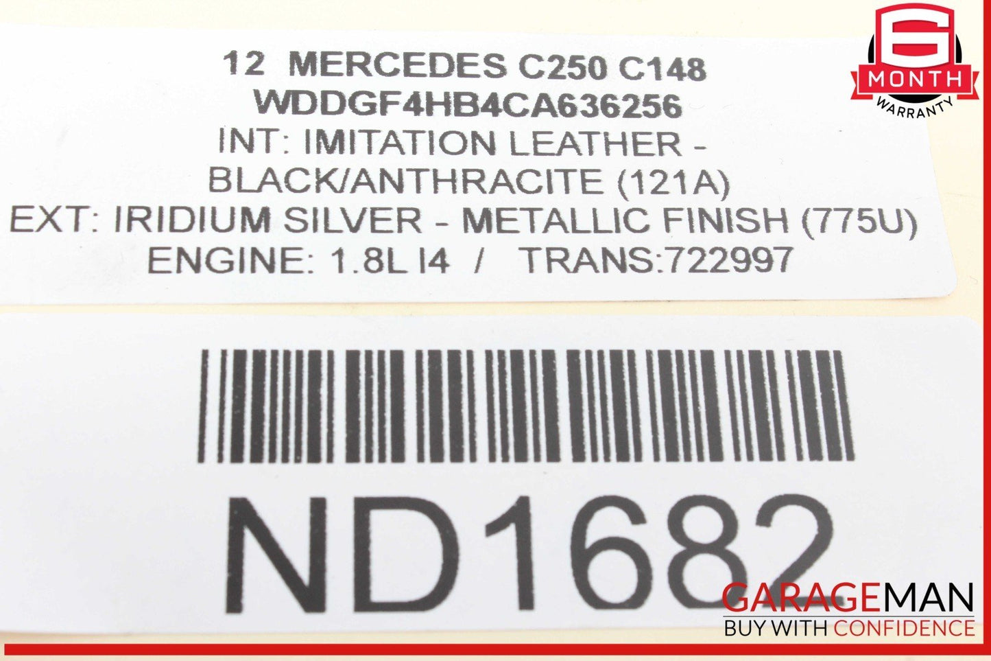 12-15 Mercedes W204 C250 SLK250 Engine Motor Valve Cover 2710161406 OEM