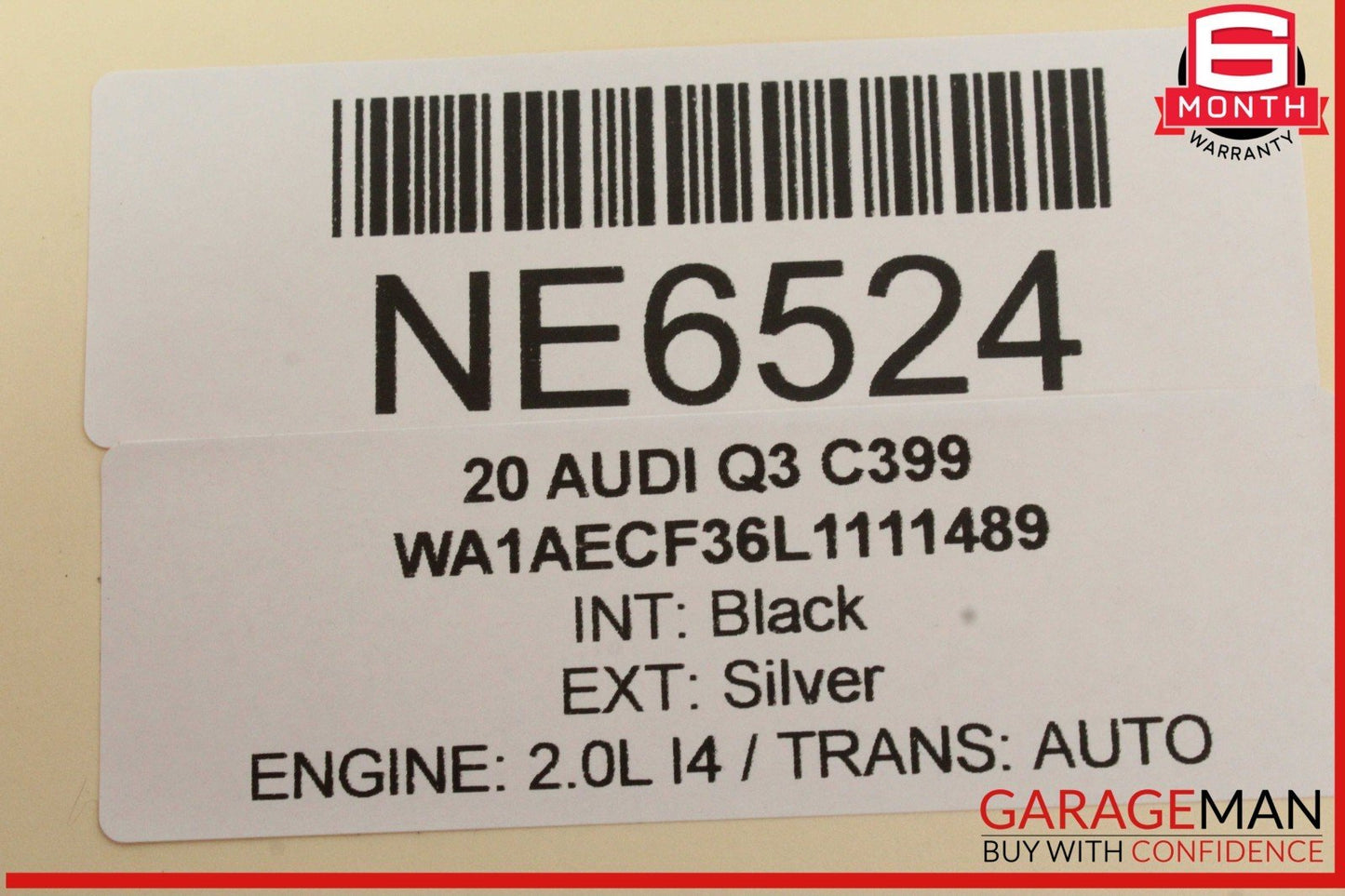 19-24 Audi Q3 Front Left Driver Side Door Rear View Mirror Silver OEM