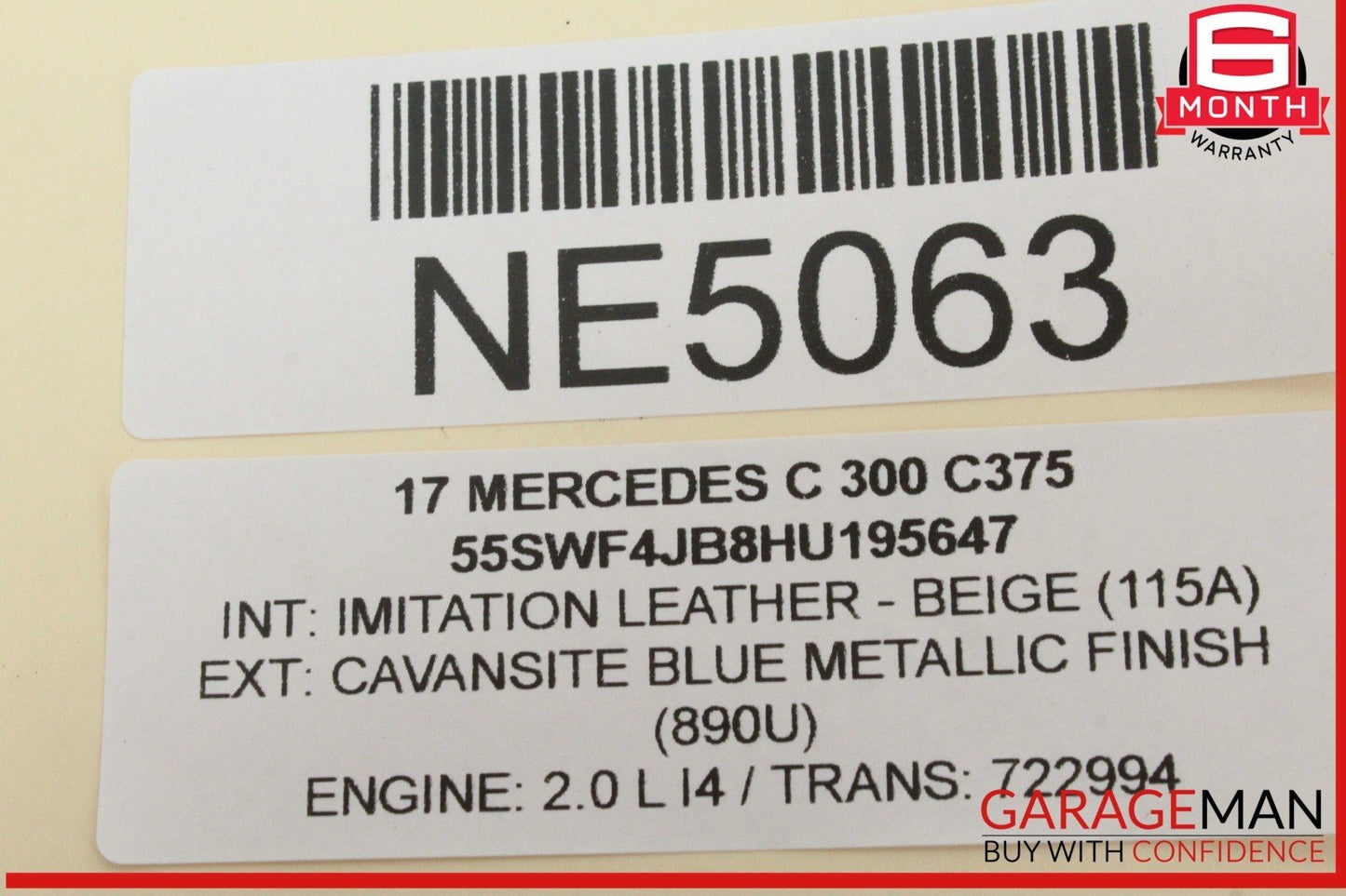 15-20 Mercedes W205 C300 Center Console Multi Function Switch Control OEM