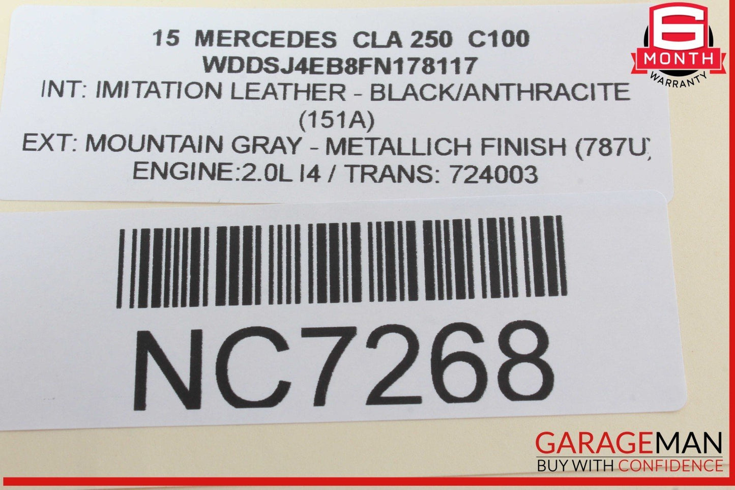 15-20 Mercedes W117 CLA250 Dash Navigation Display Screen Monitor Unit OEM