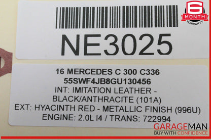 15-20 Mercedes W205 C300 C350e C400 A/C AC Heater Climate Control Switch OEM