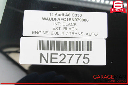 12-18 Audi A6 S6 Rear Left Driver Side Door Window Glass OEM