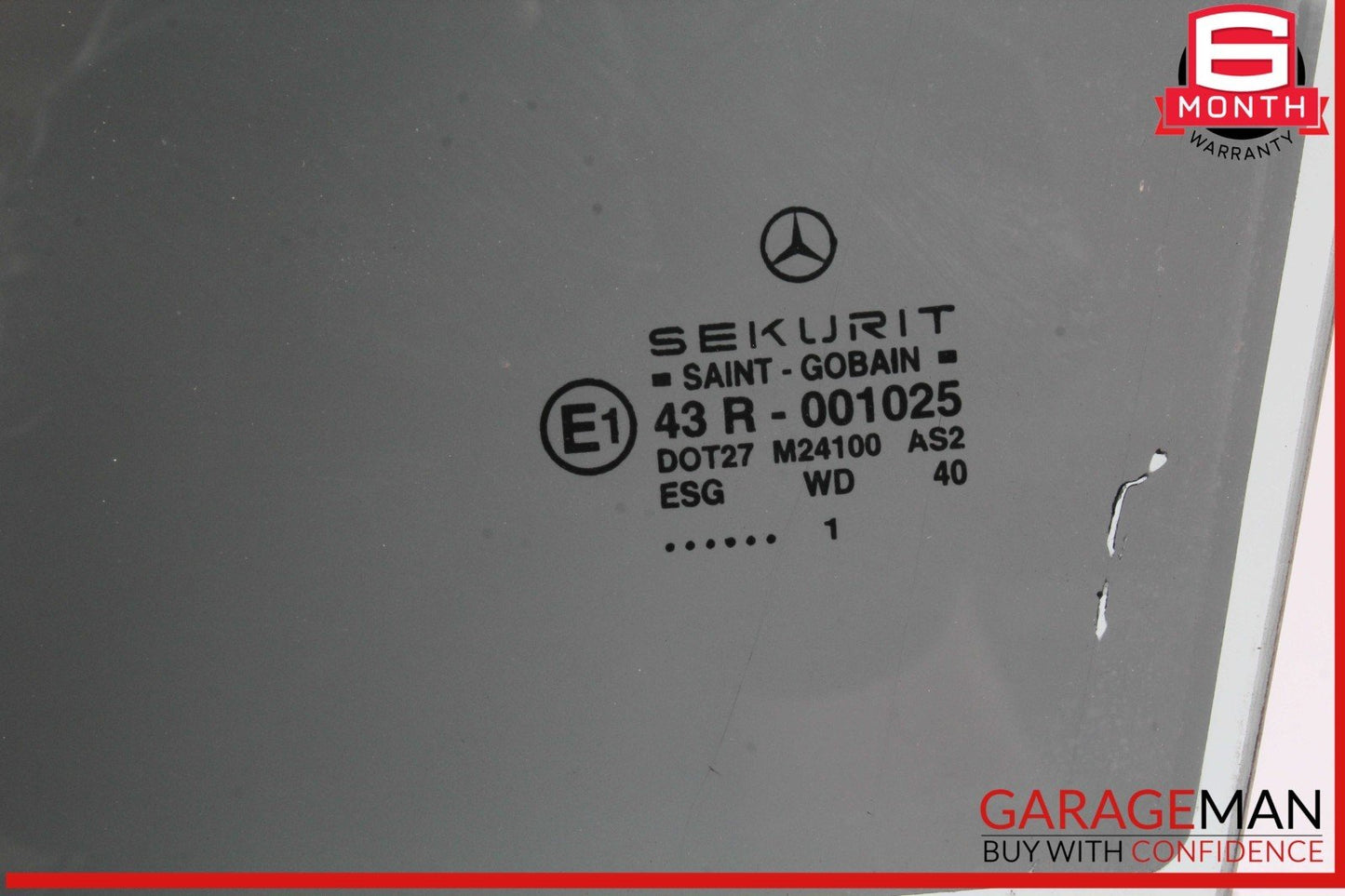 96-03 Mercedes W210 E320 Front Left Driver Side Door Window Auto Glass OEM