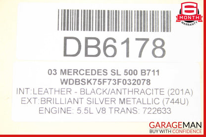 03-06 Mercedes R230 SL500 Cooling Radiator A/C Condensor Oil Cooler OEM