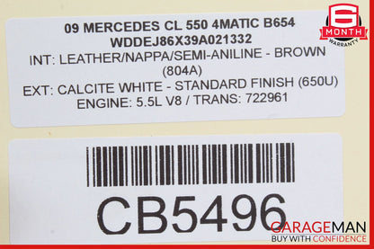 07-14 Mercedes W216 CL550 Front Left Side ABC Shock Strut Hydraulic OEM