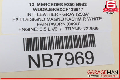 08-17 Mercedes W212 E350 C300 C250 Trunk Lid Latch Lock Actuator 2047500185 OEM
