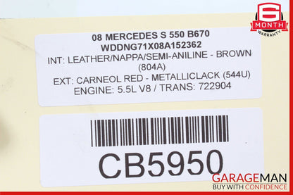 07-14 Mercedes W216 CL550 S600 S550 Rear Left Hydraulic ABC Shock Absorber Strut